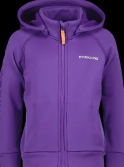 Clearance Corin Kids' Full-Zip Barn Softshell-Jakker