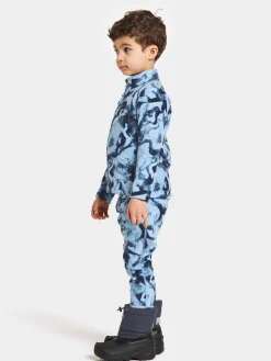 New Monte Kids' Full-Zip Printed Barn Fleecegensere & Mellomlag