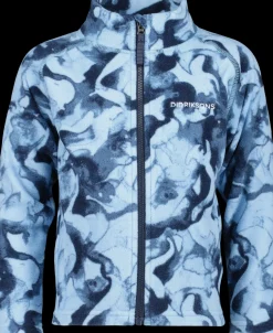 New Monte Kids' Full-Zip Printed Barn Fleecegensere & Mellomlag