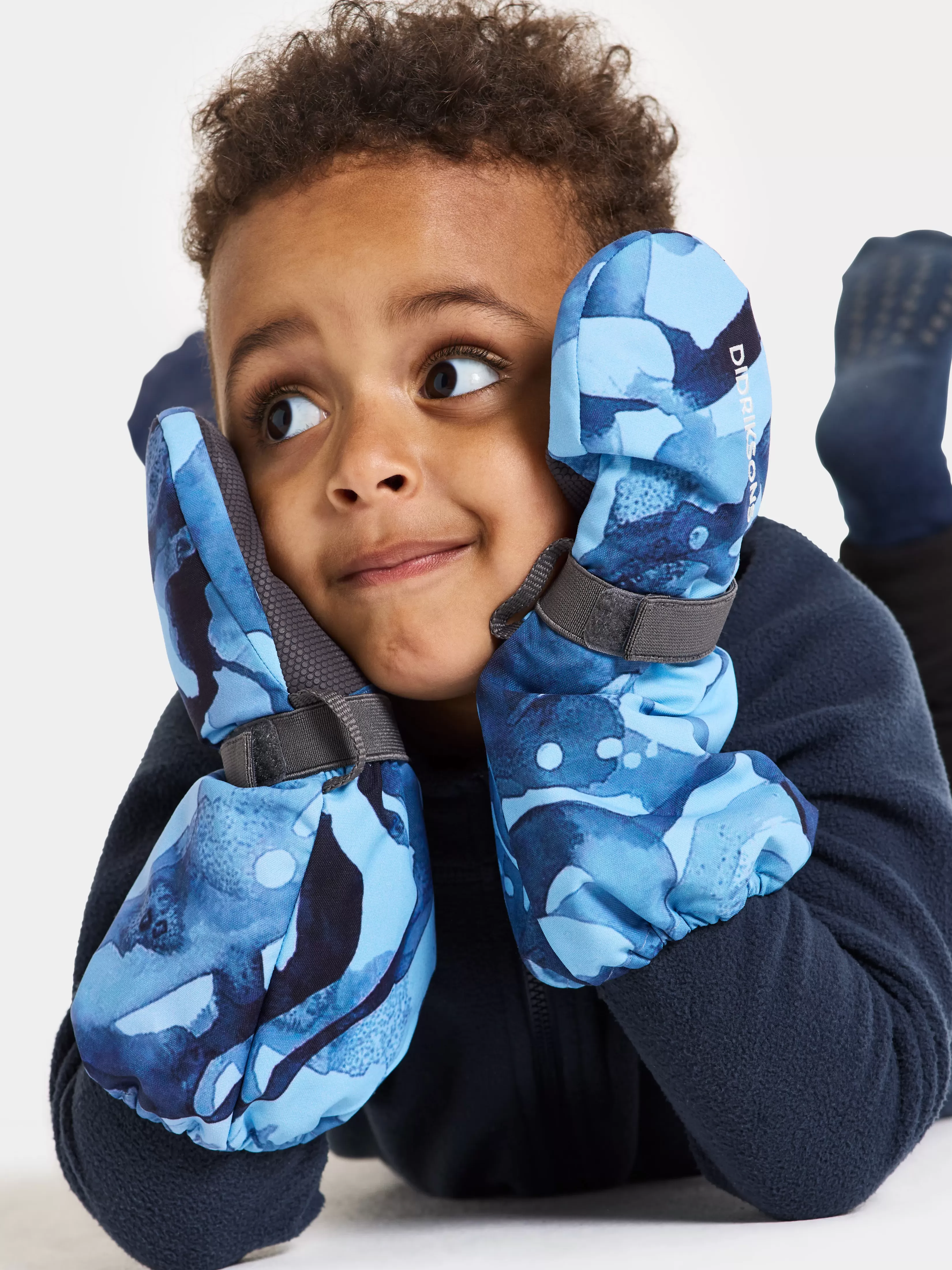 Didriksons Biggles Kids' Printed Mittens>Barn Hansker & Votter