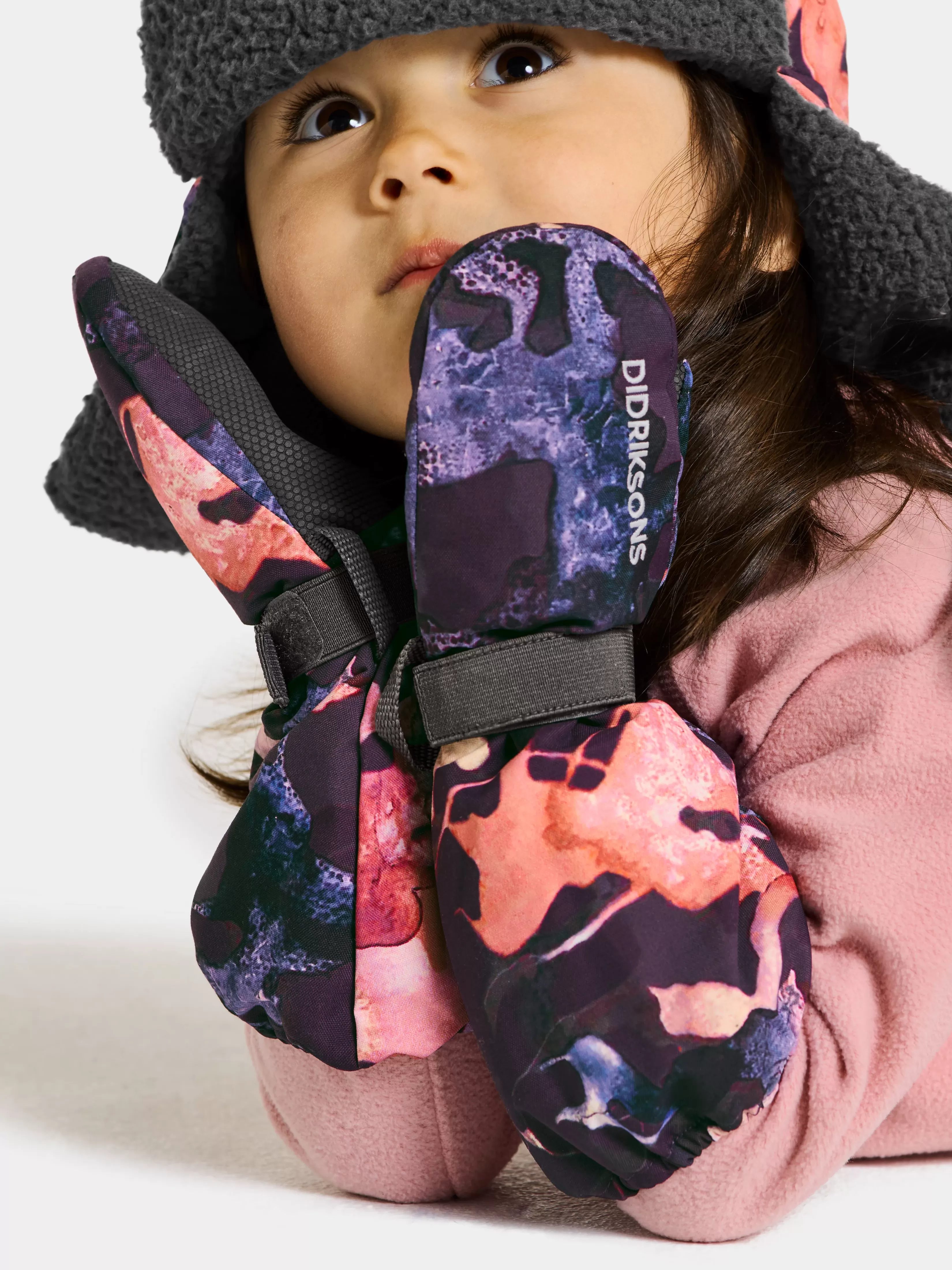 Didriksons Biggles Kids' Printed Mittens>Barn Hansker & Votter