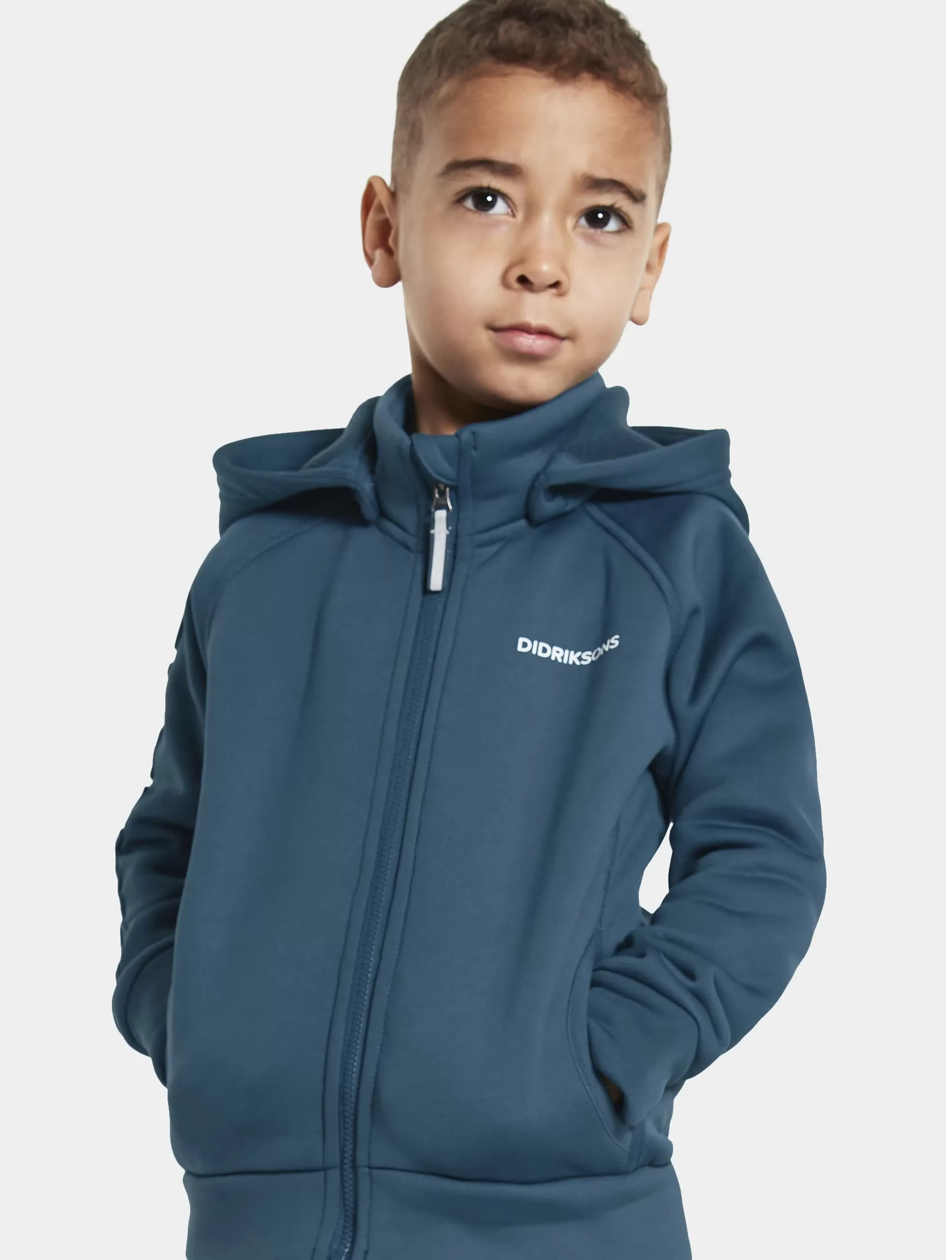 Didriksons Corin Kids' Full-Zip>Barn Softshell-Jakker