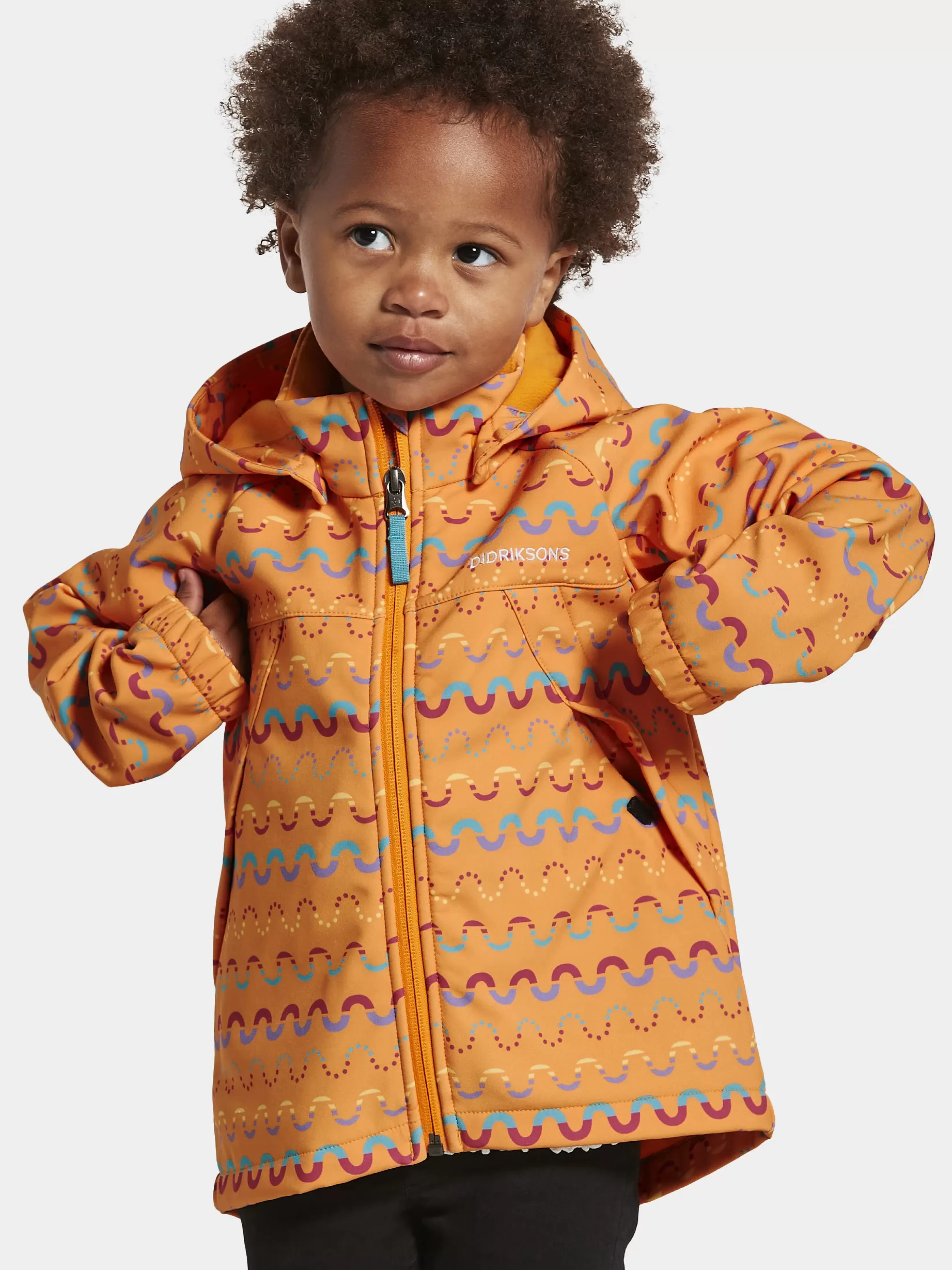 Didriksons Dellen Printed Kids' Jacket 2>Barn Varjakker