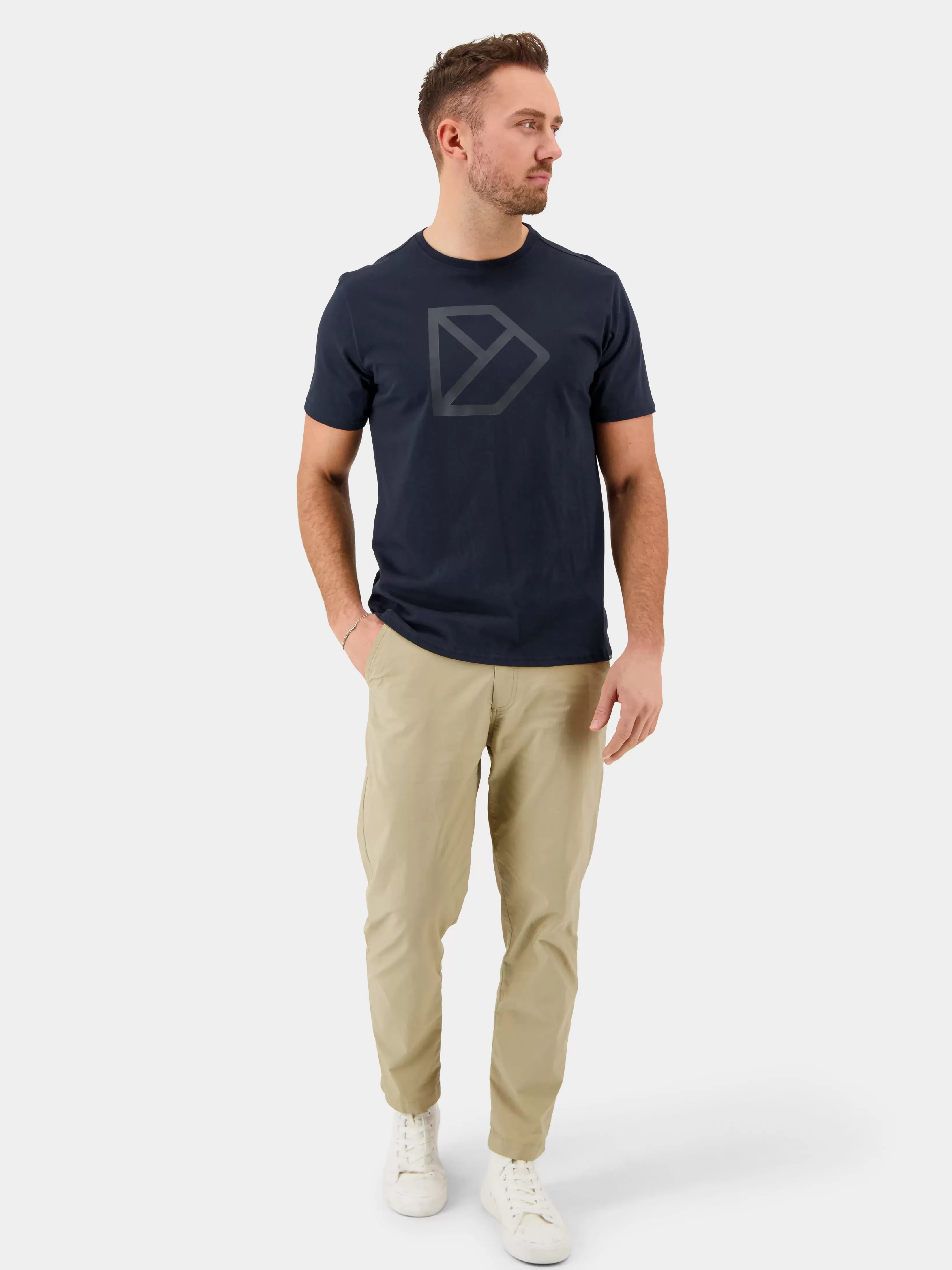 Didriksons D-Logo Printed Men's T-Shirt>Herre T-Skjorter Og Pikéer