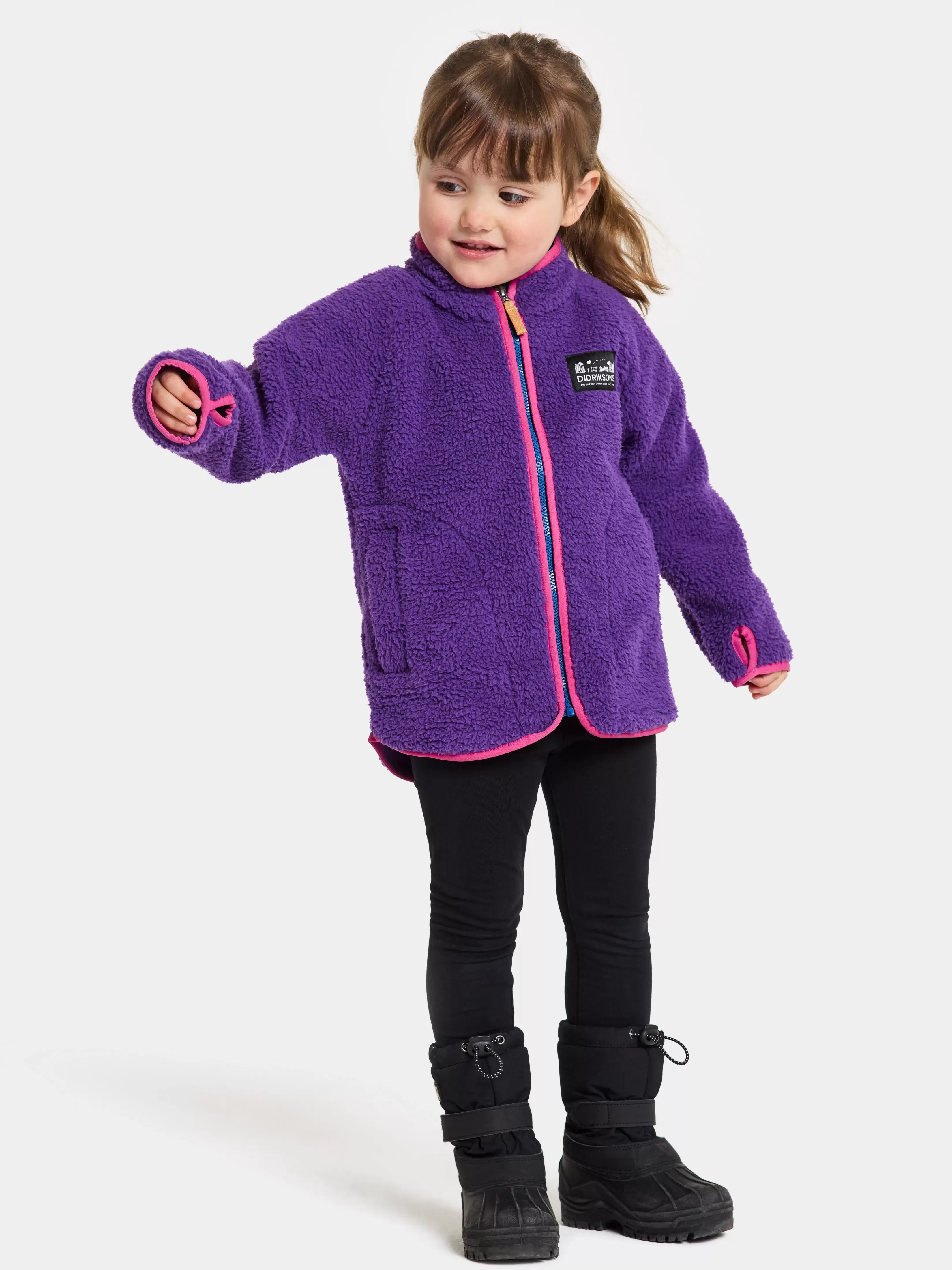 Didriksons Gibbs Kids' Full-Zip>Barn Fleecegensere & Mellomlag