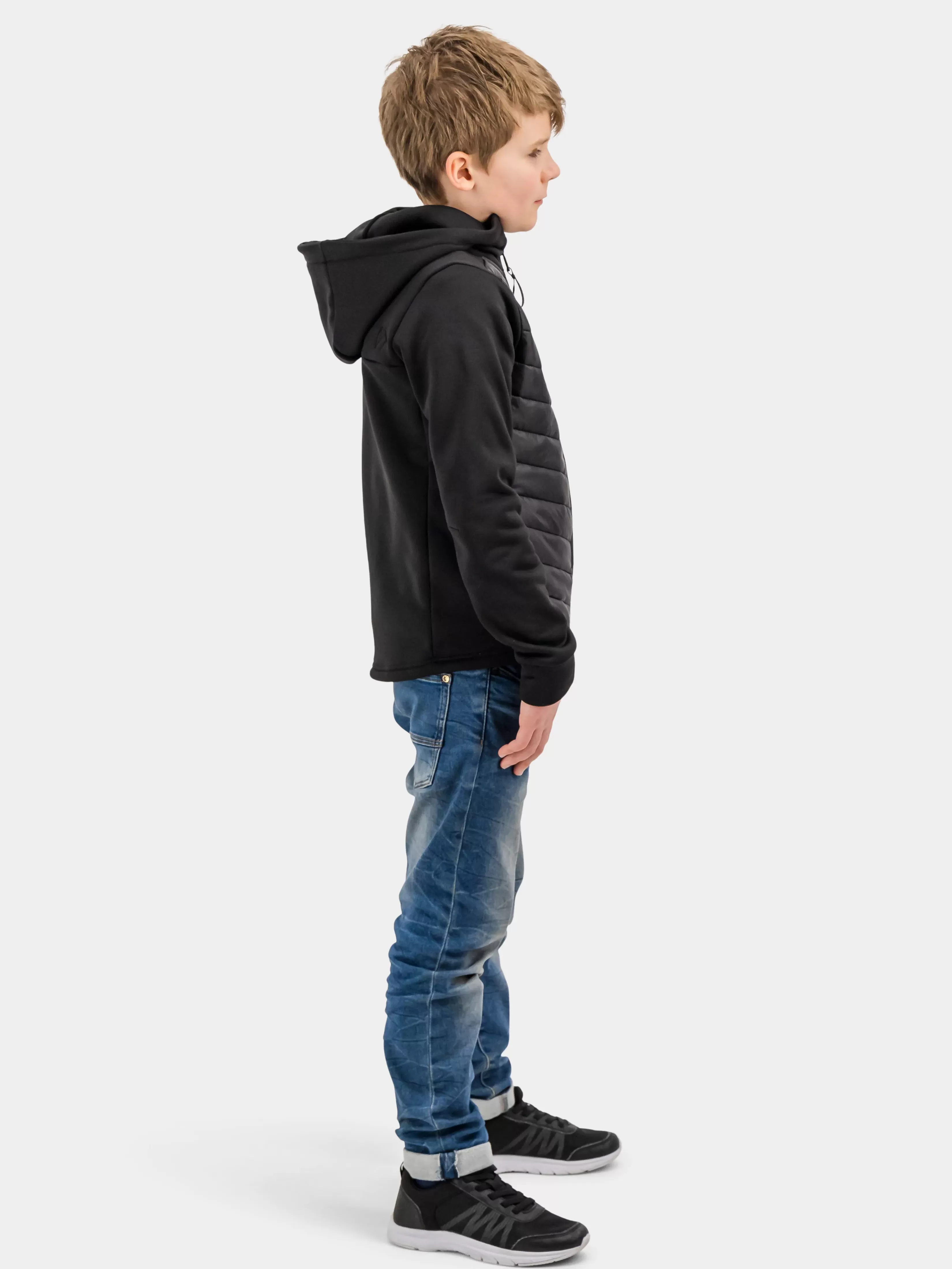 Didriksons Halden Boy's Full-Zip>Ungdom Hybrid Jakker