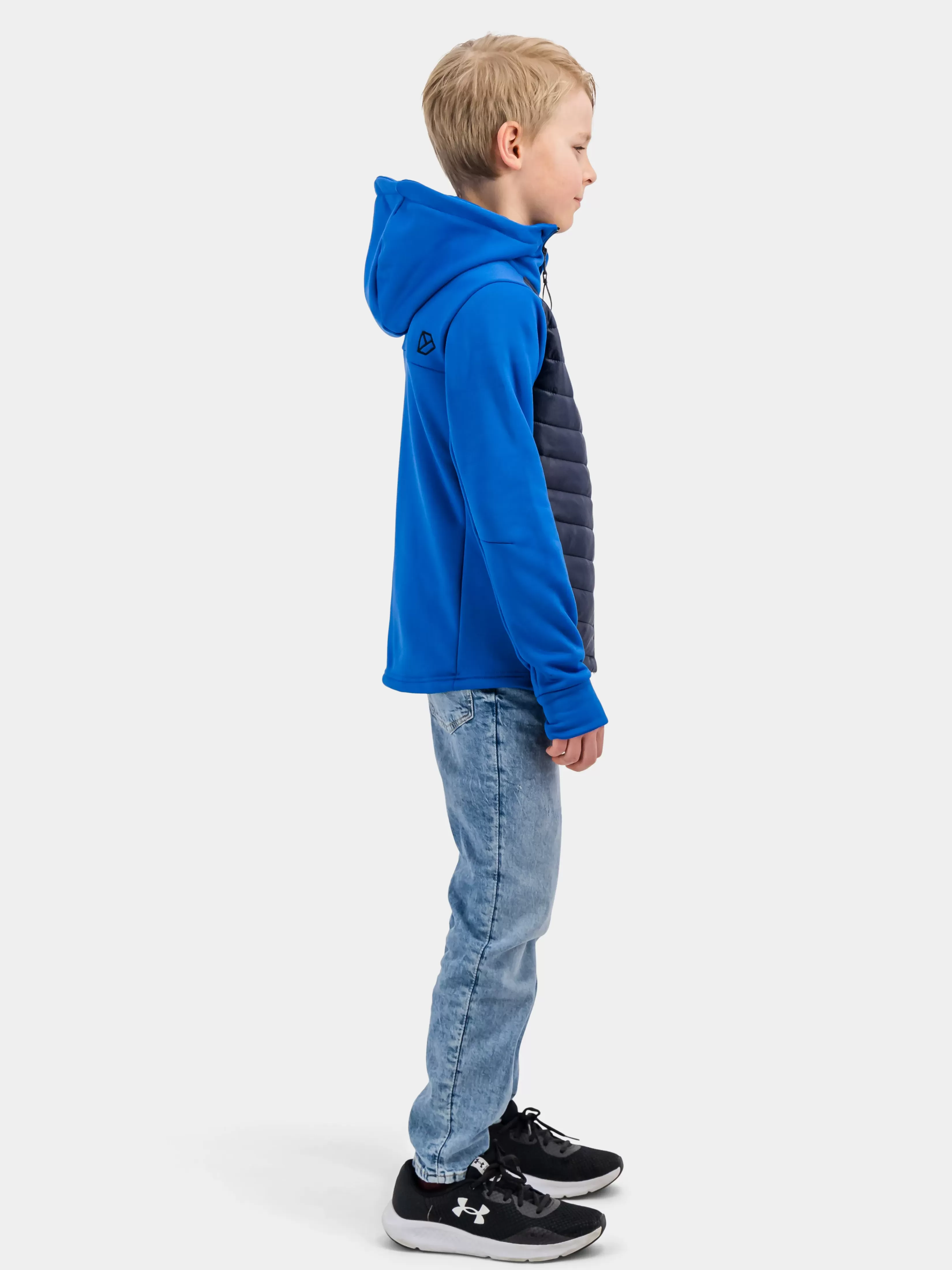 Didriksons Halden Boy's Full-Zip>Ungdom Hybrid Jakker