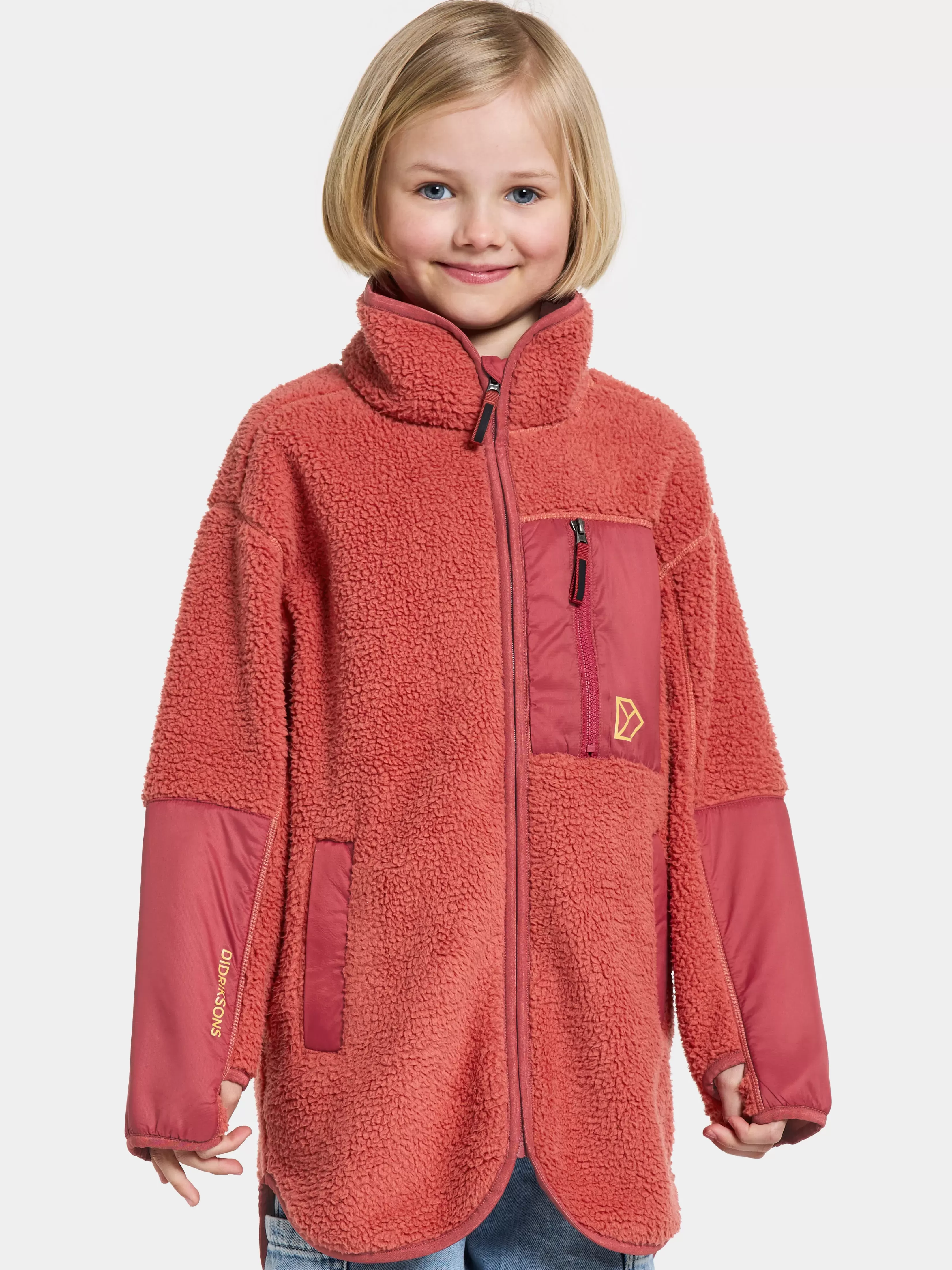 Didriksons Marmor Kids' Full-Zip Long>Barn Fleecegensere & Mellomlag