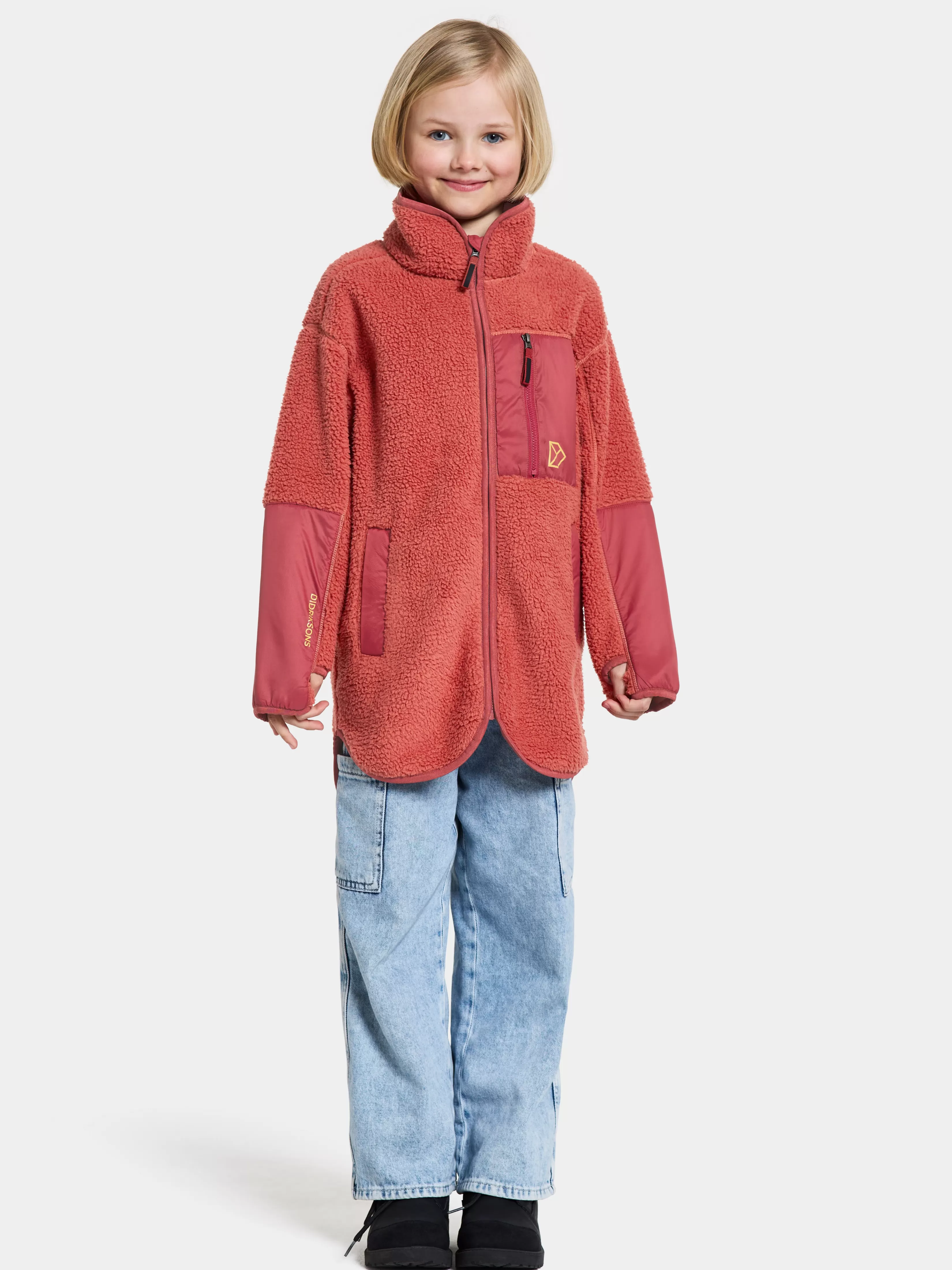 Didriksons Marmor Kids' Full-Zip Long>Barn Fleecegensere & Mellomlag