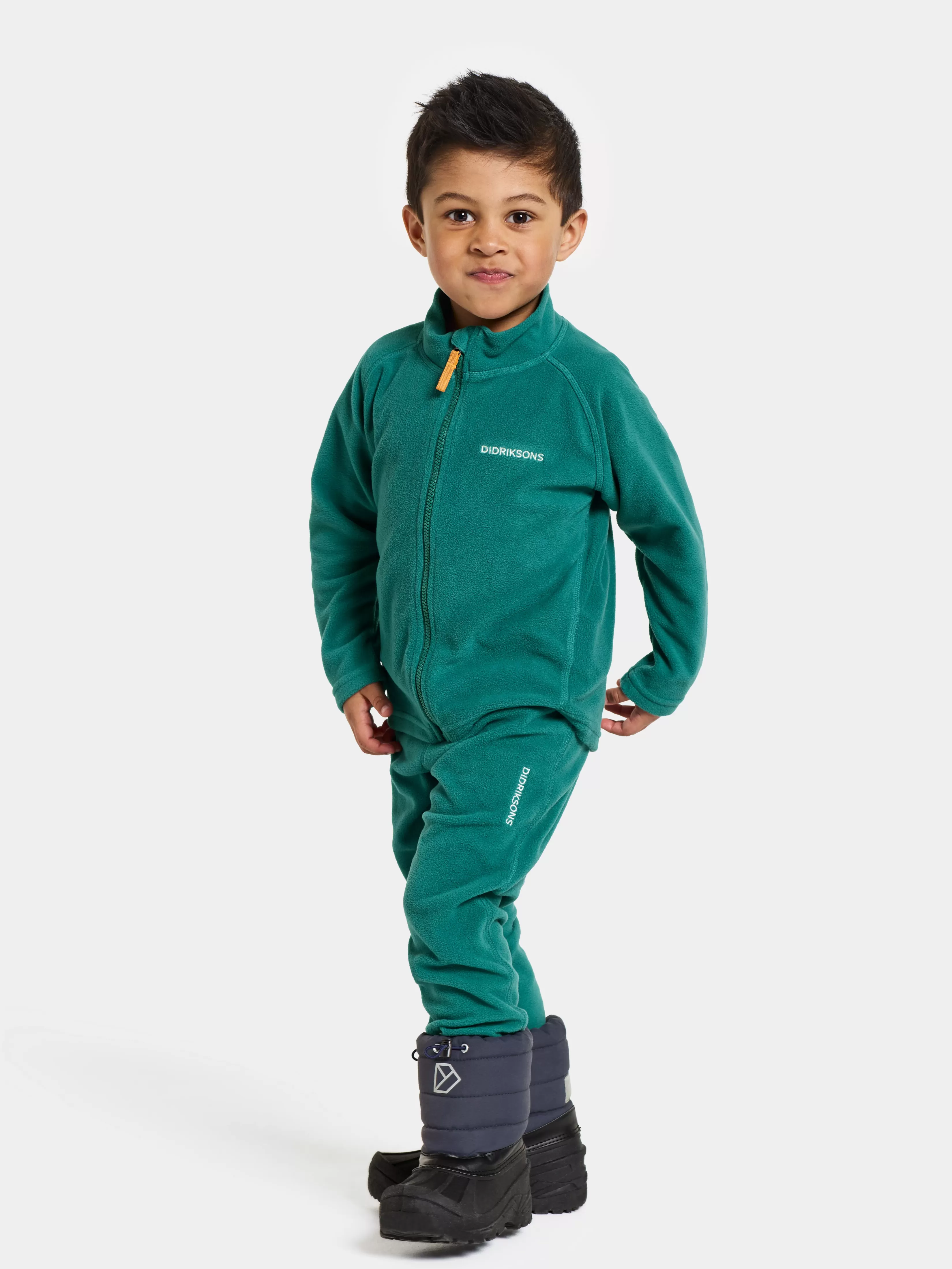 Didriksons Monte Kids' Full-Zip>Barn Fleecegensere & Mellomlag