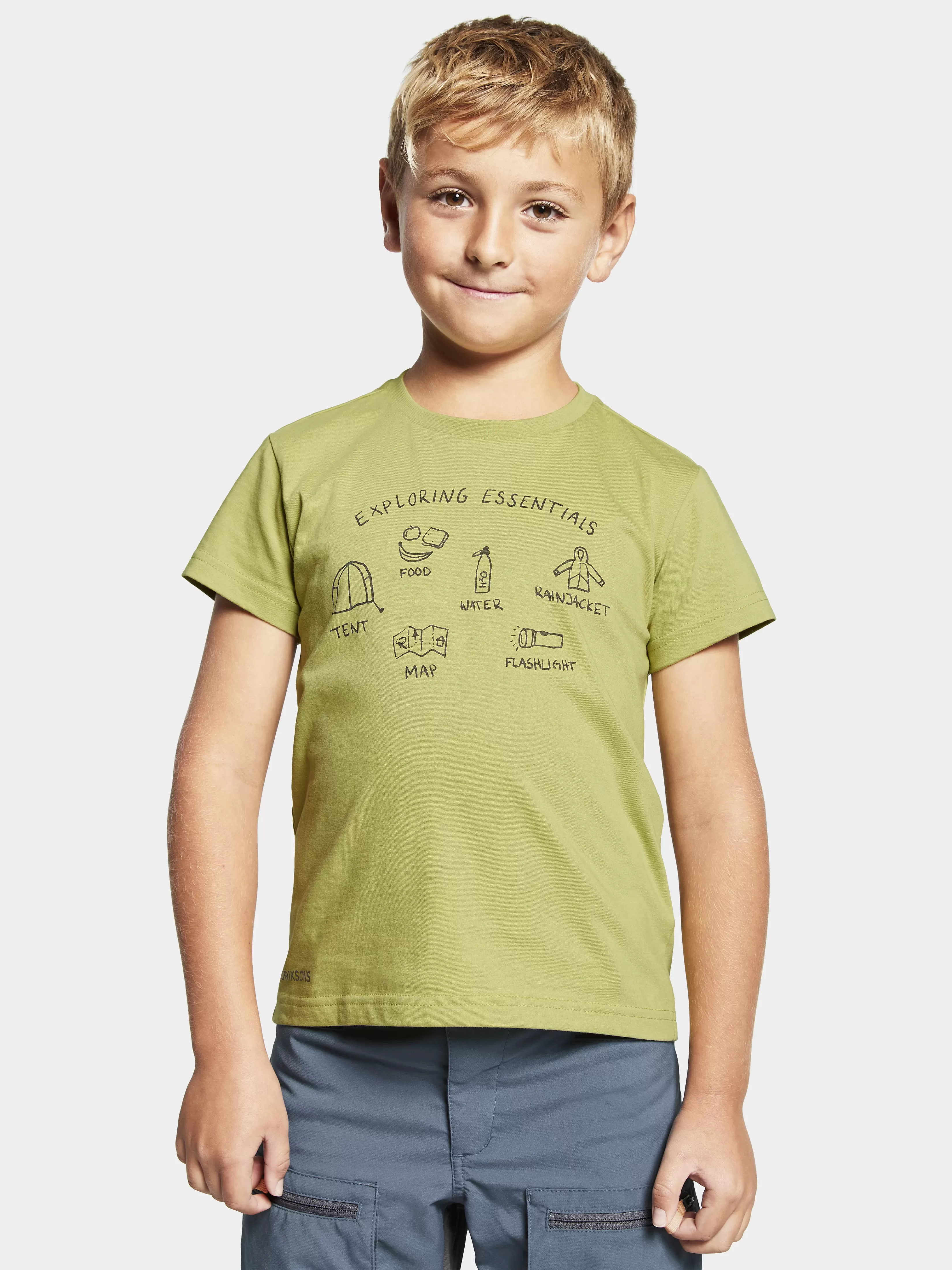 Didriksons Mynta Kids' Logo T-Shirt>Barn Gensere & T-Skjorter