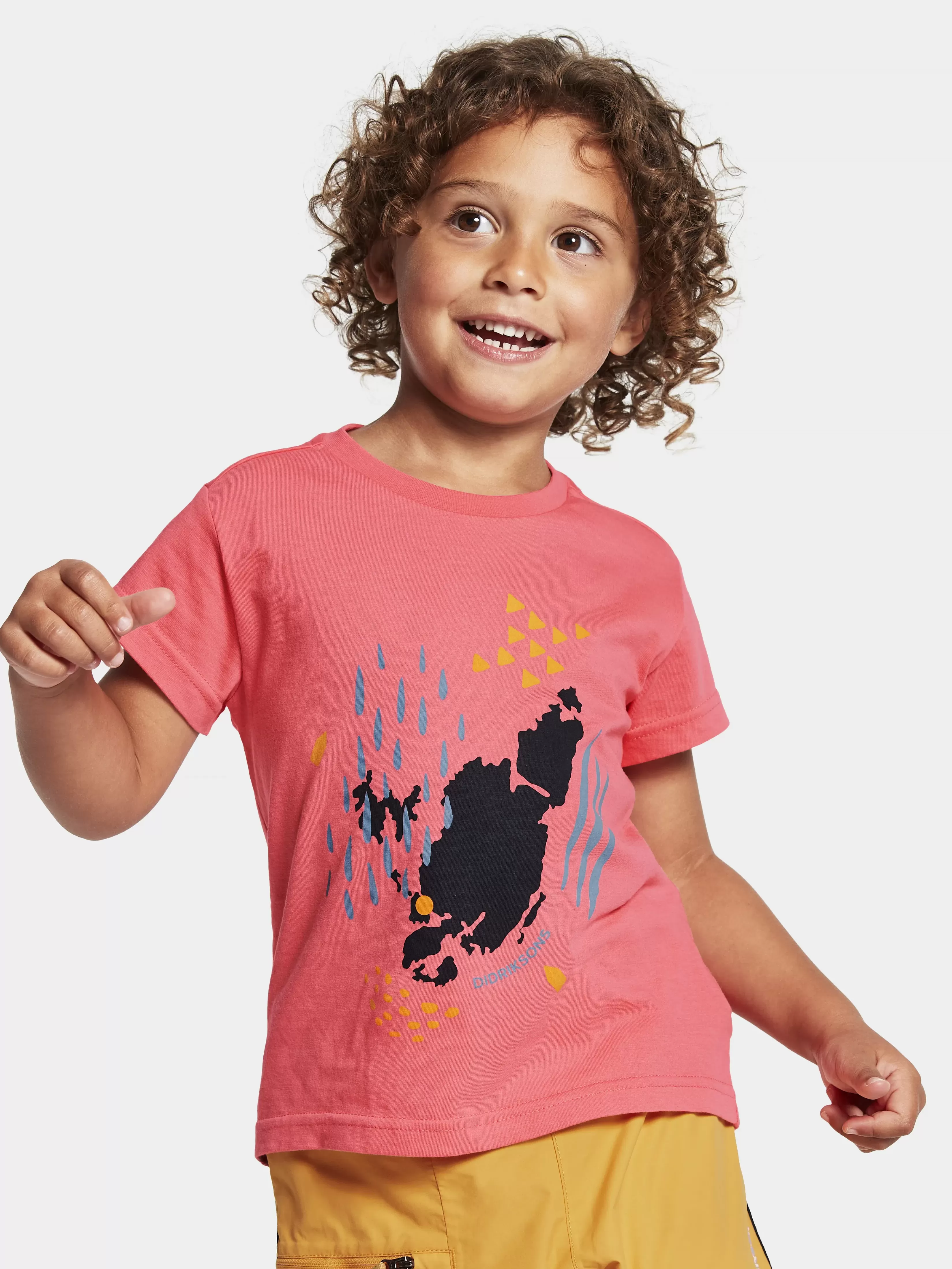 Didriksons Mynta Kids' Logo T-Shirt>Barn Gensere & T-Skjorter