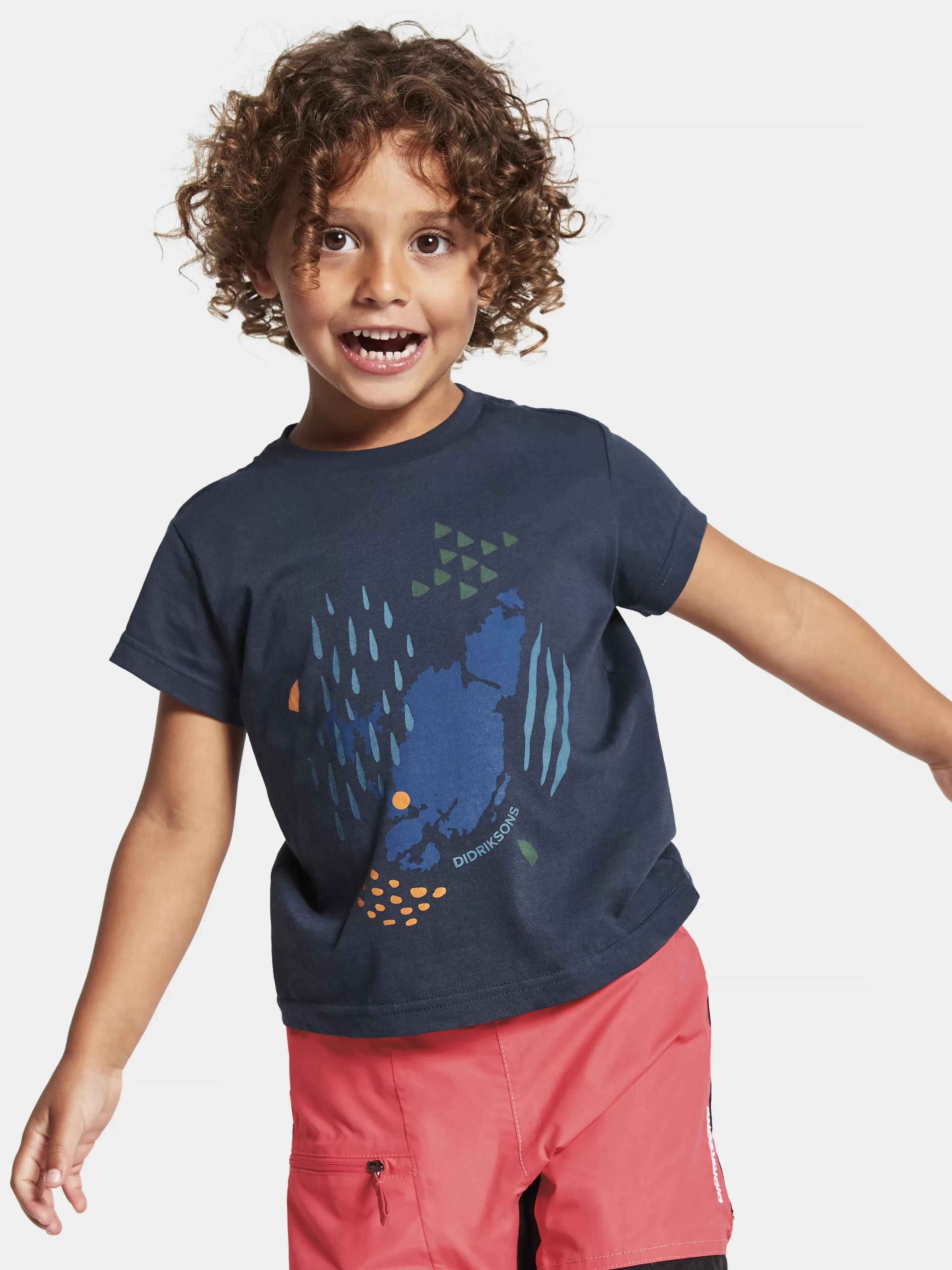 Didriksons Mynta Kids' Logo T-Shirt>Barn Gensere & T-Skjorter