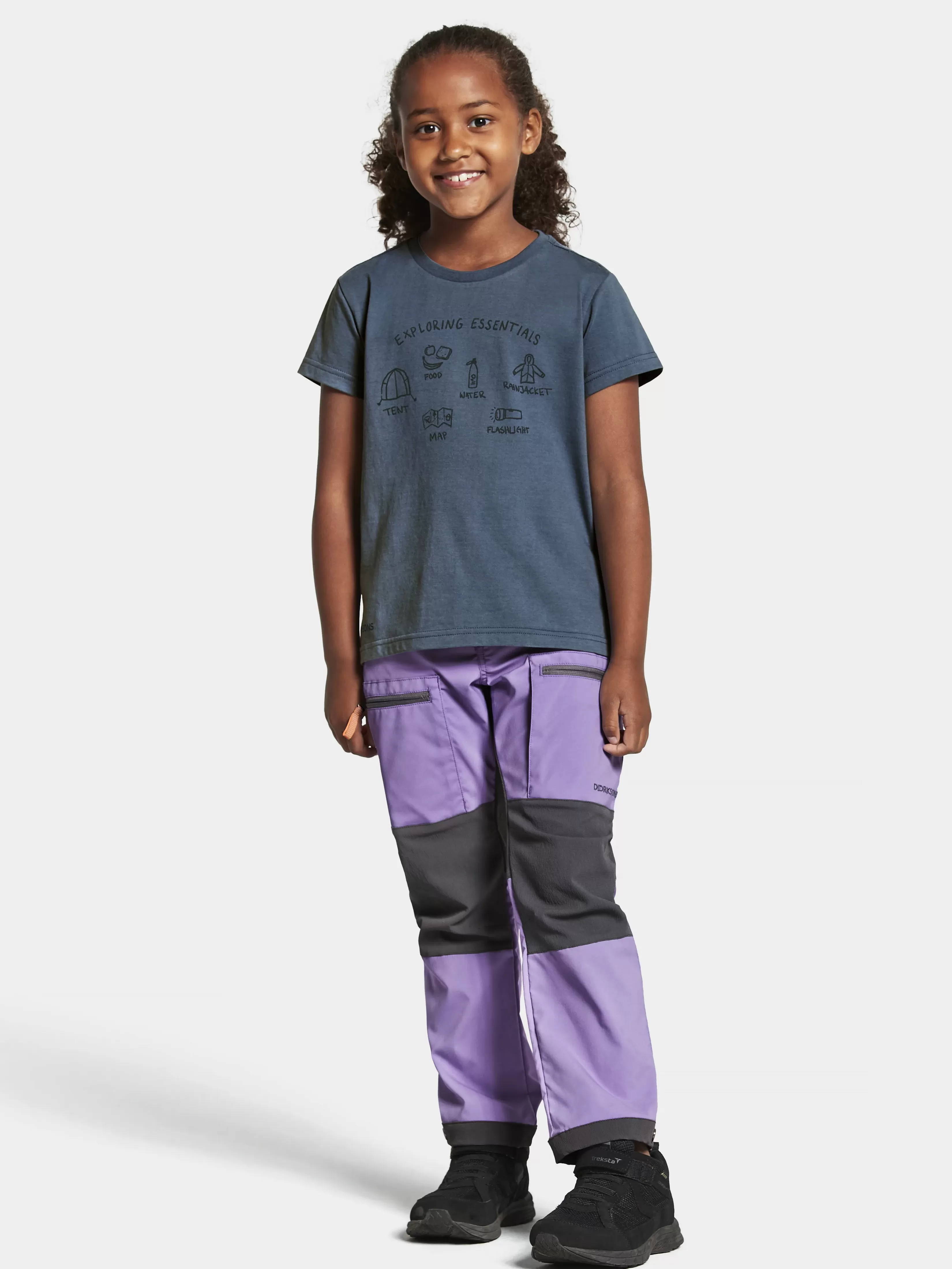 Didriksons Mynta Kids' Logo T-Shirt>Barn Gensere & T-Skjorter