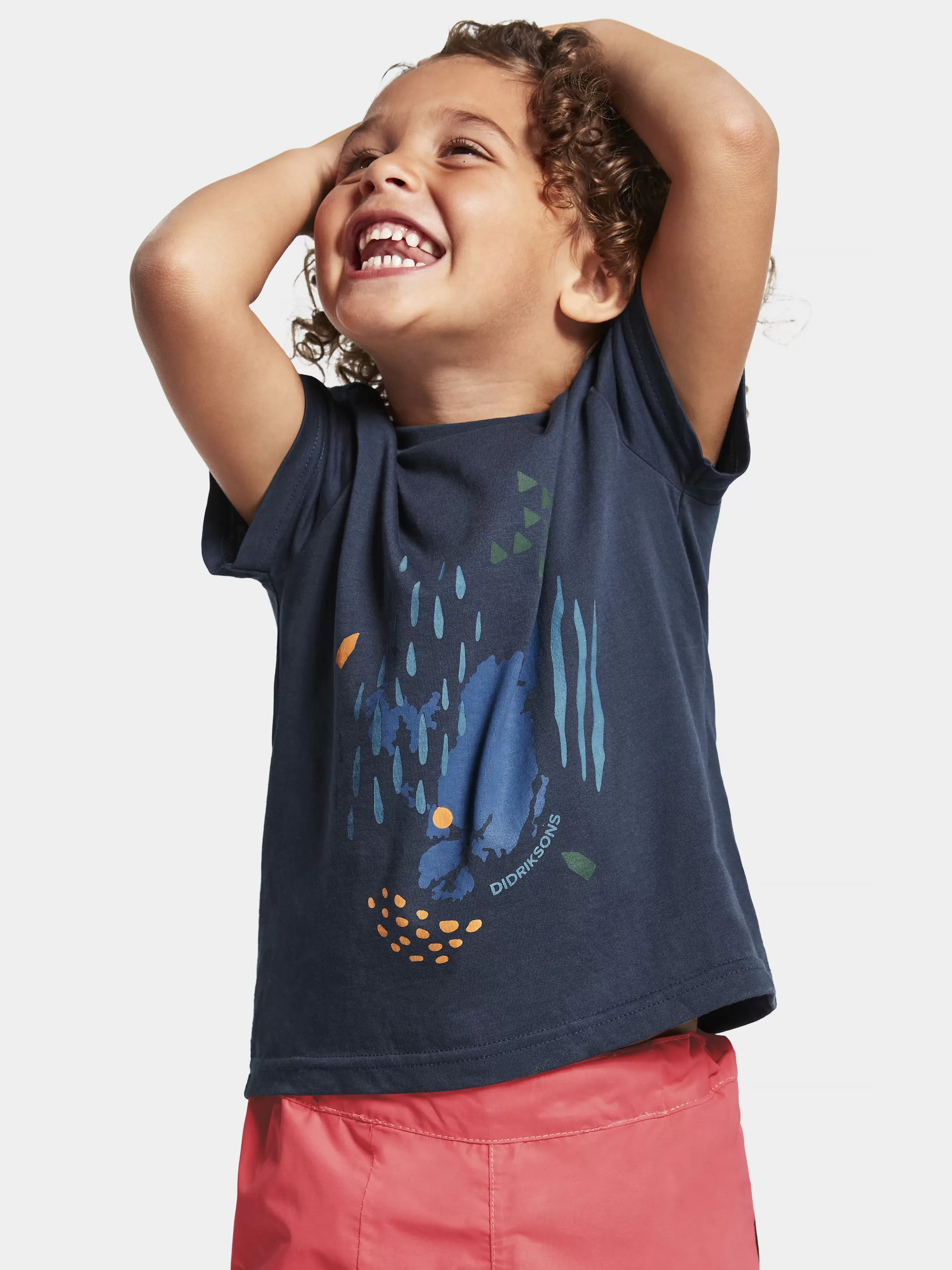 Didriksons Mynta Kids' Logo T-Shirt>Barn Gensere & T-Skjorter