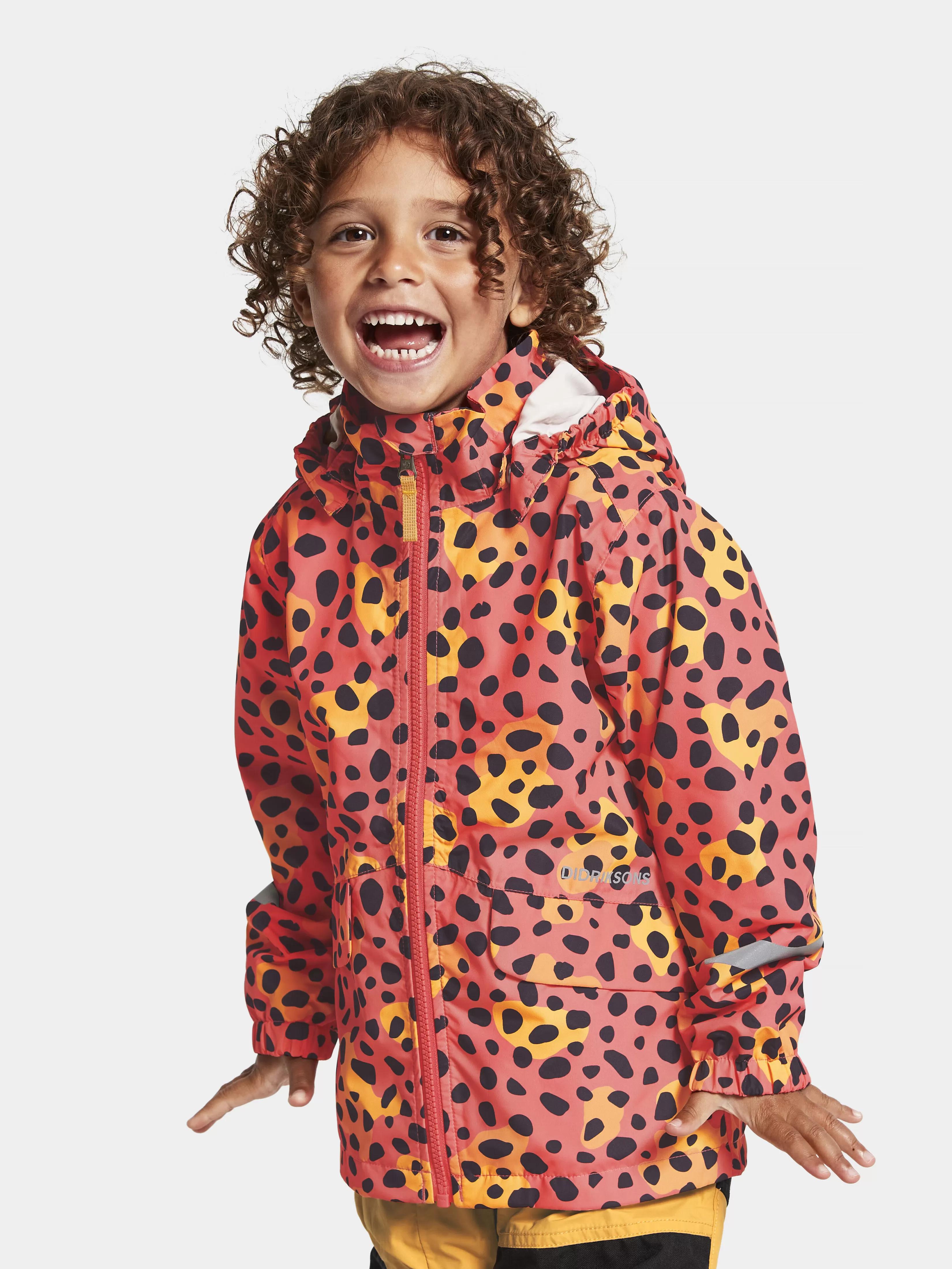 Didriksons Norma Printed Kids' Jacket>Barn Varjakker