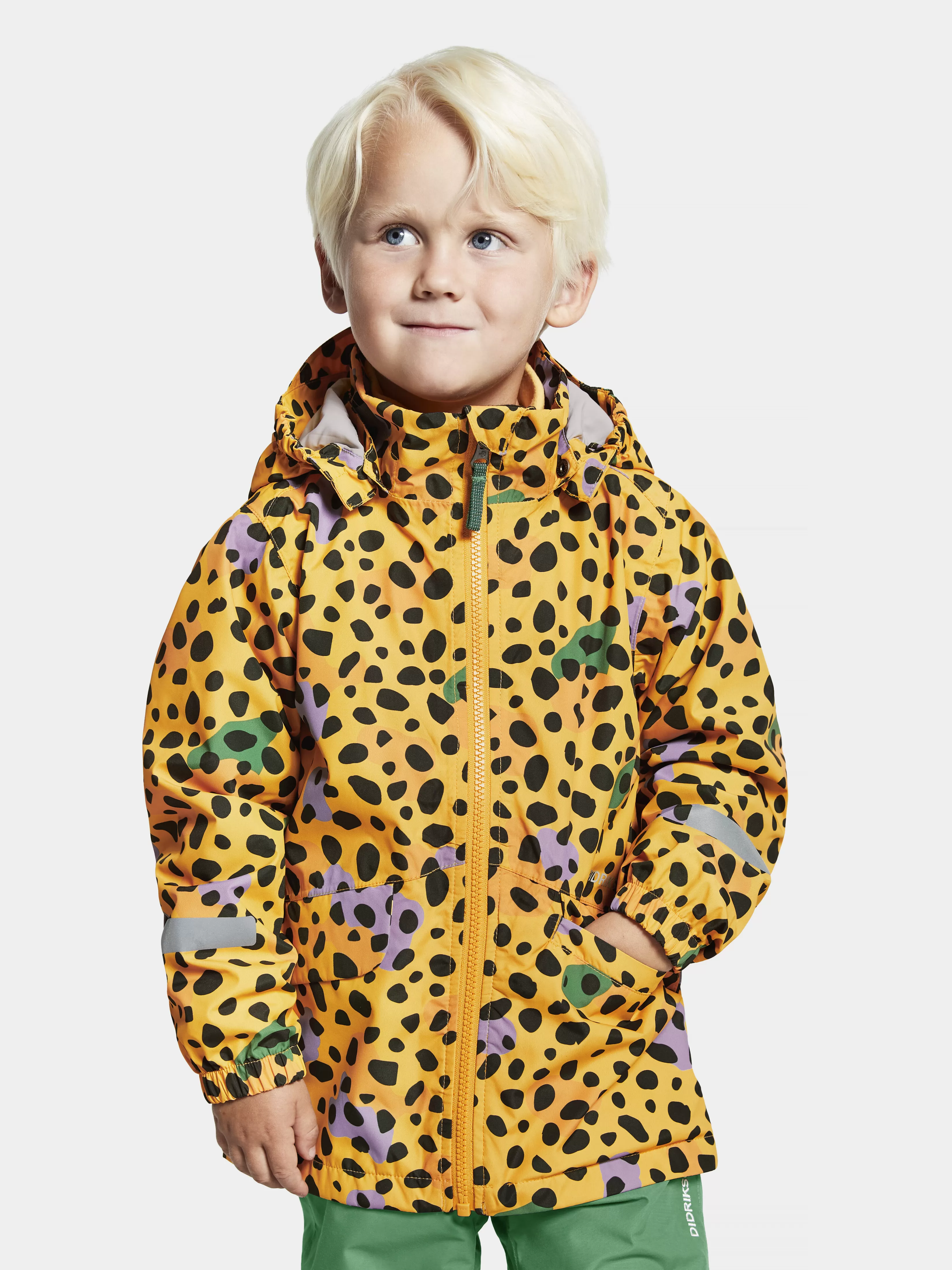 Didriksons Norma Printed Kids' Jacket>Barn Varjakker