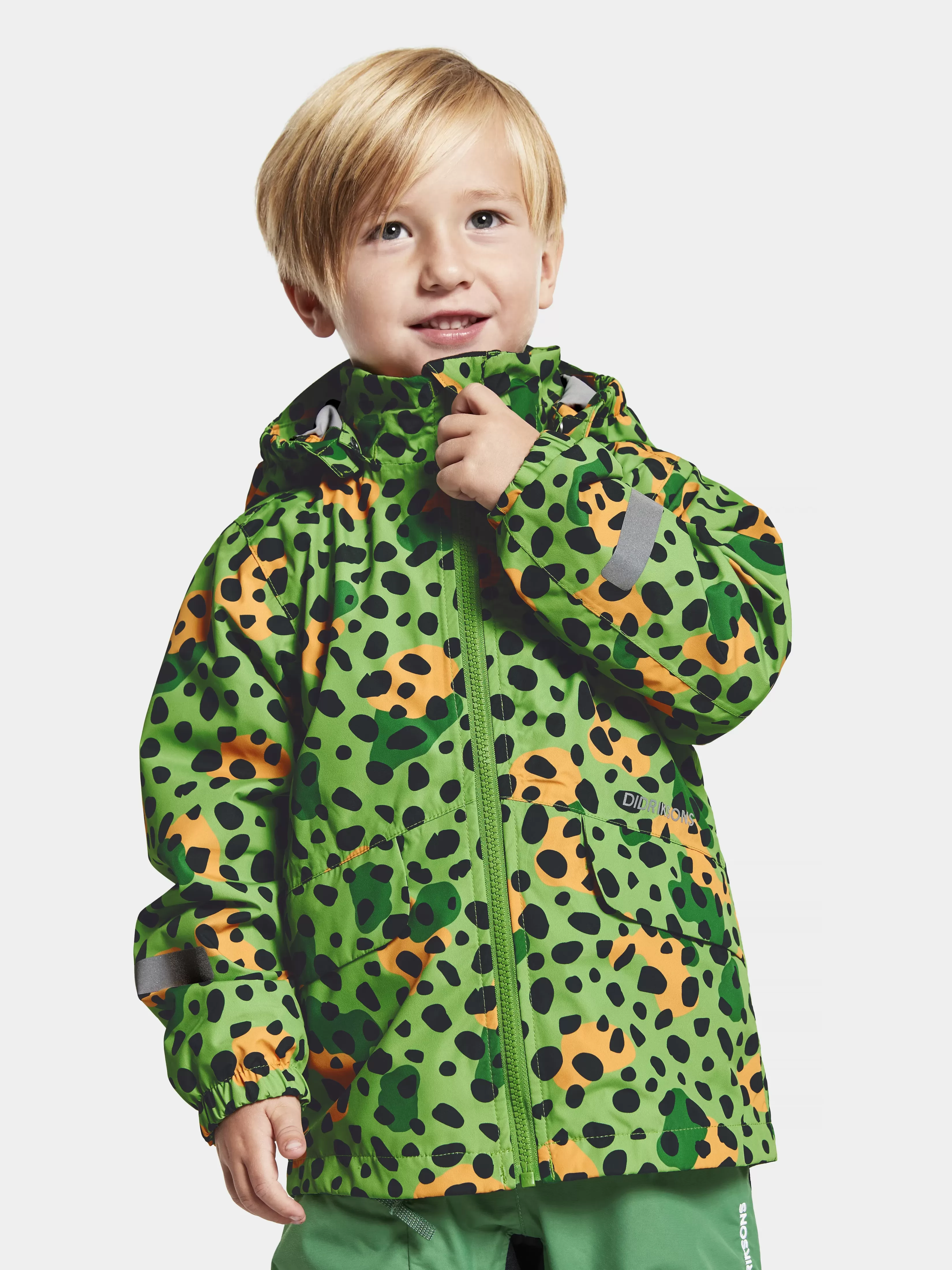 Didriksons Norma Printed Kids' Jacket>Barn Varjakker