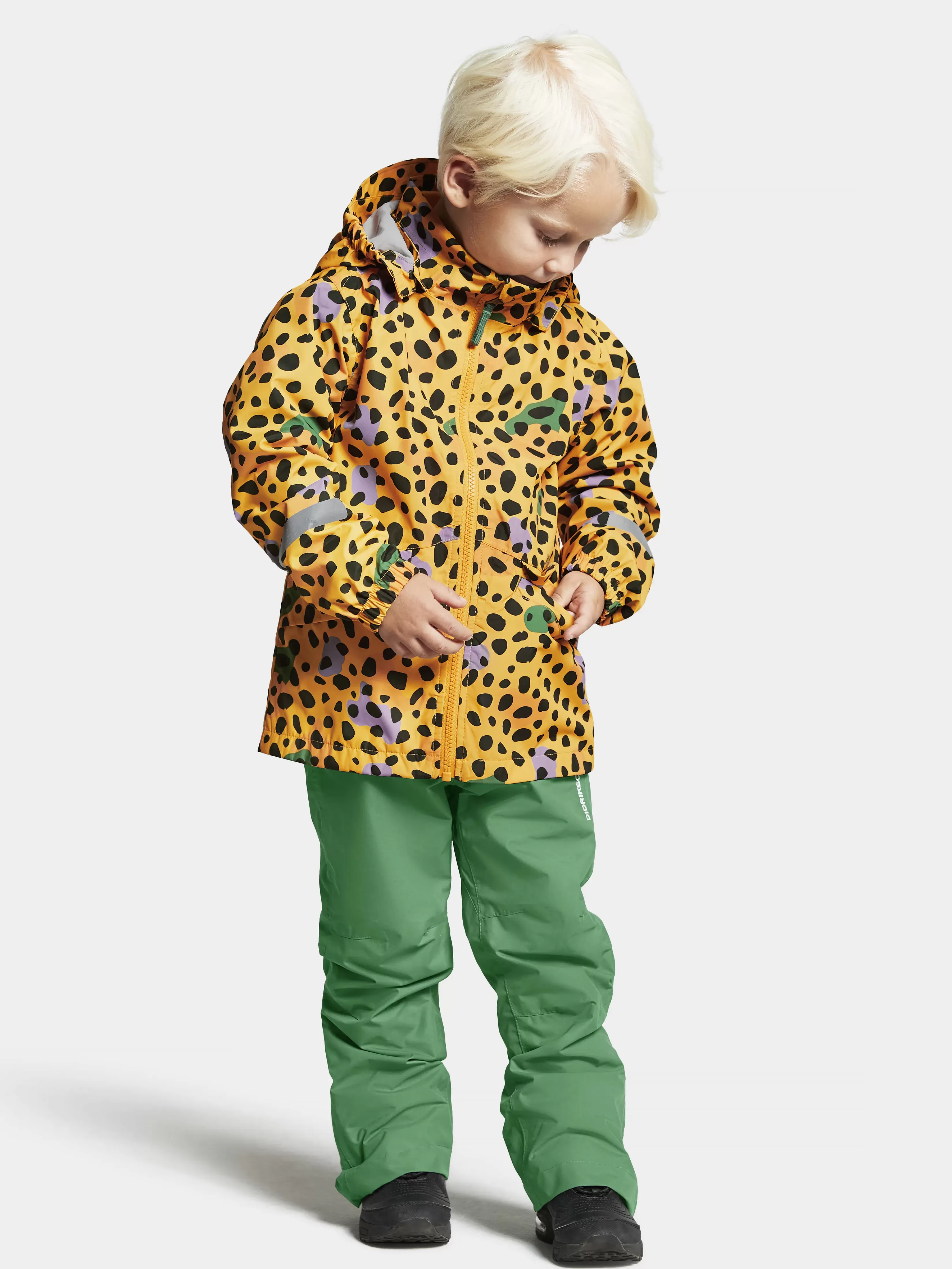 Didriksons Norma Printed Kids' Jacket>Barn Varjakker