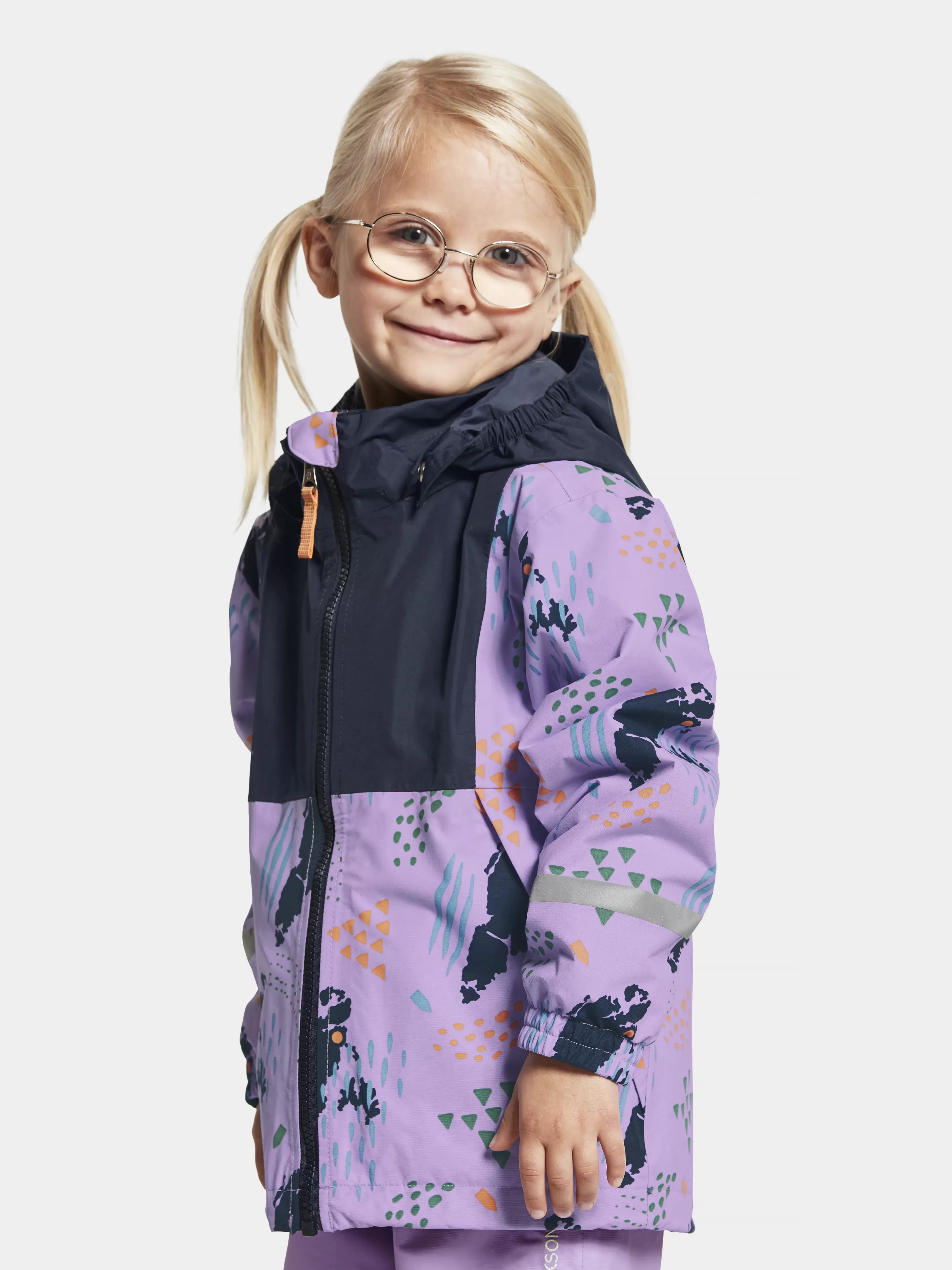 Didriksons Stormhatt Printed Kids' Jacket>Barn Varjakker