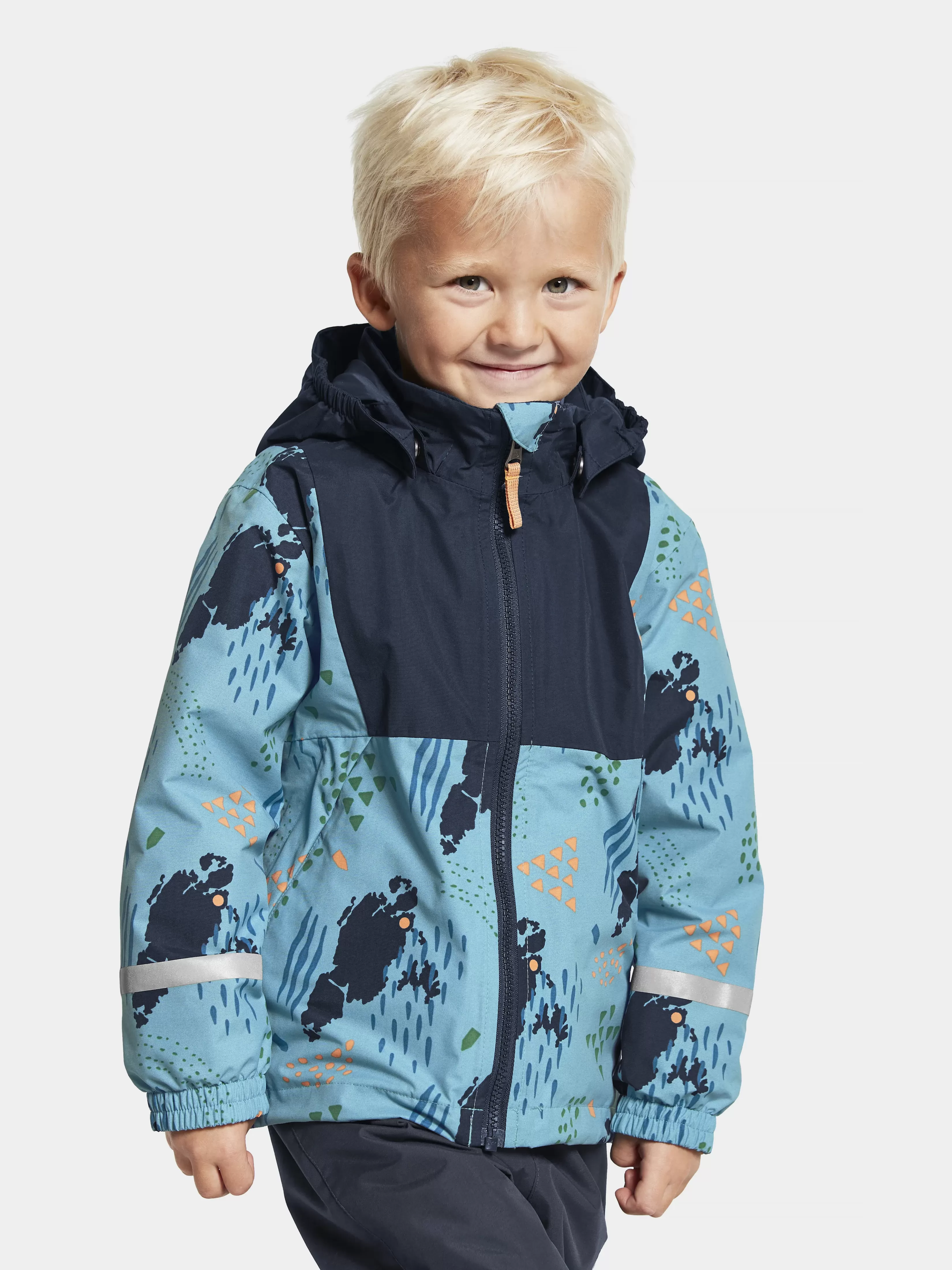 Didriksons Stormhatt Printed Kids' Jacket>Barn Varjakker