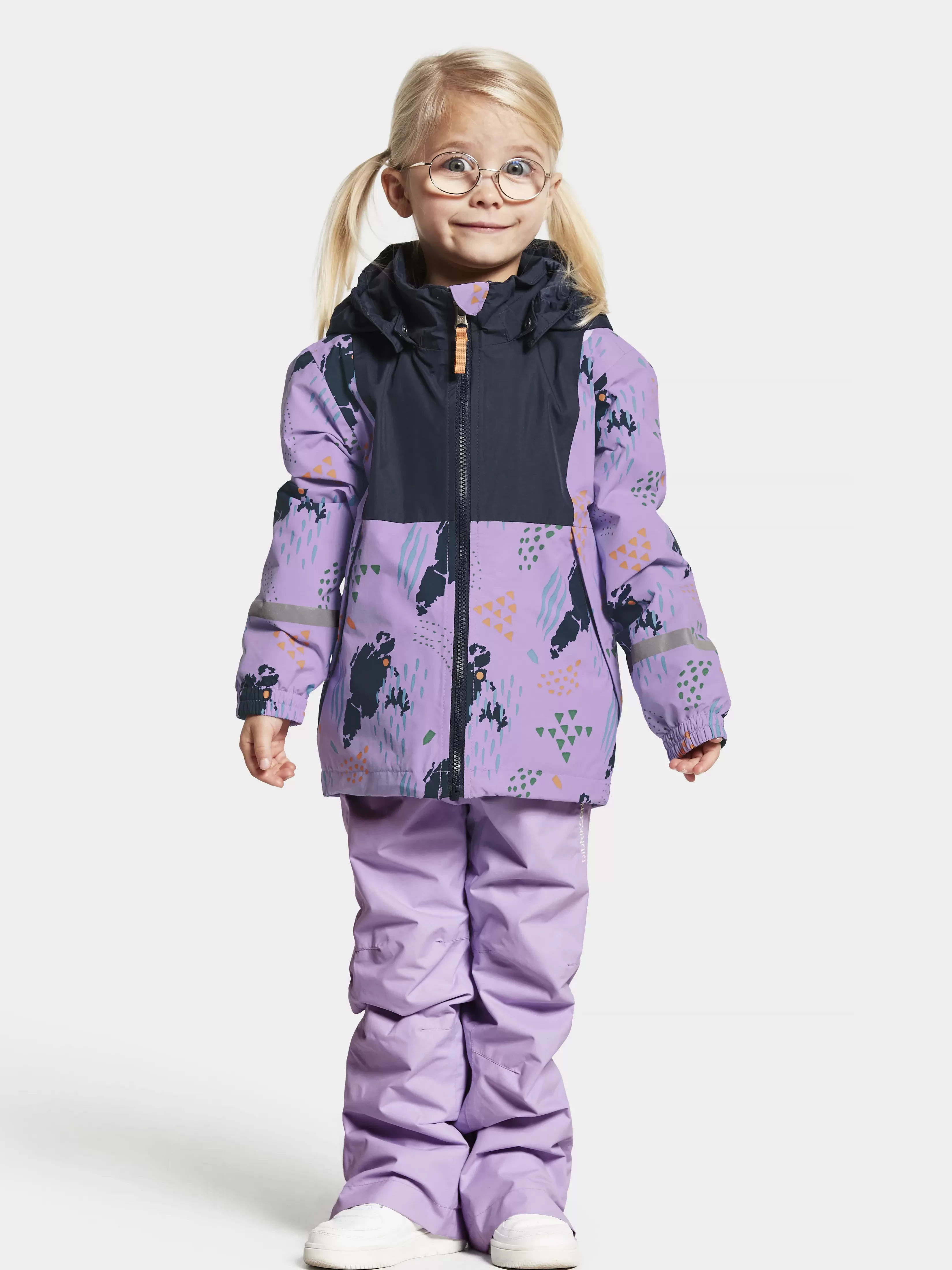 Didriksons Stormhatt Printed Kids' Jacket>Barn Varjakker