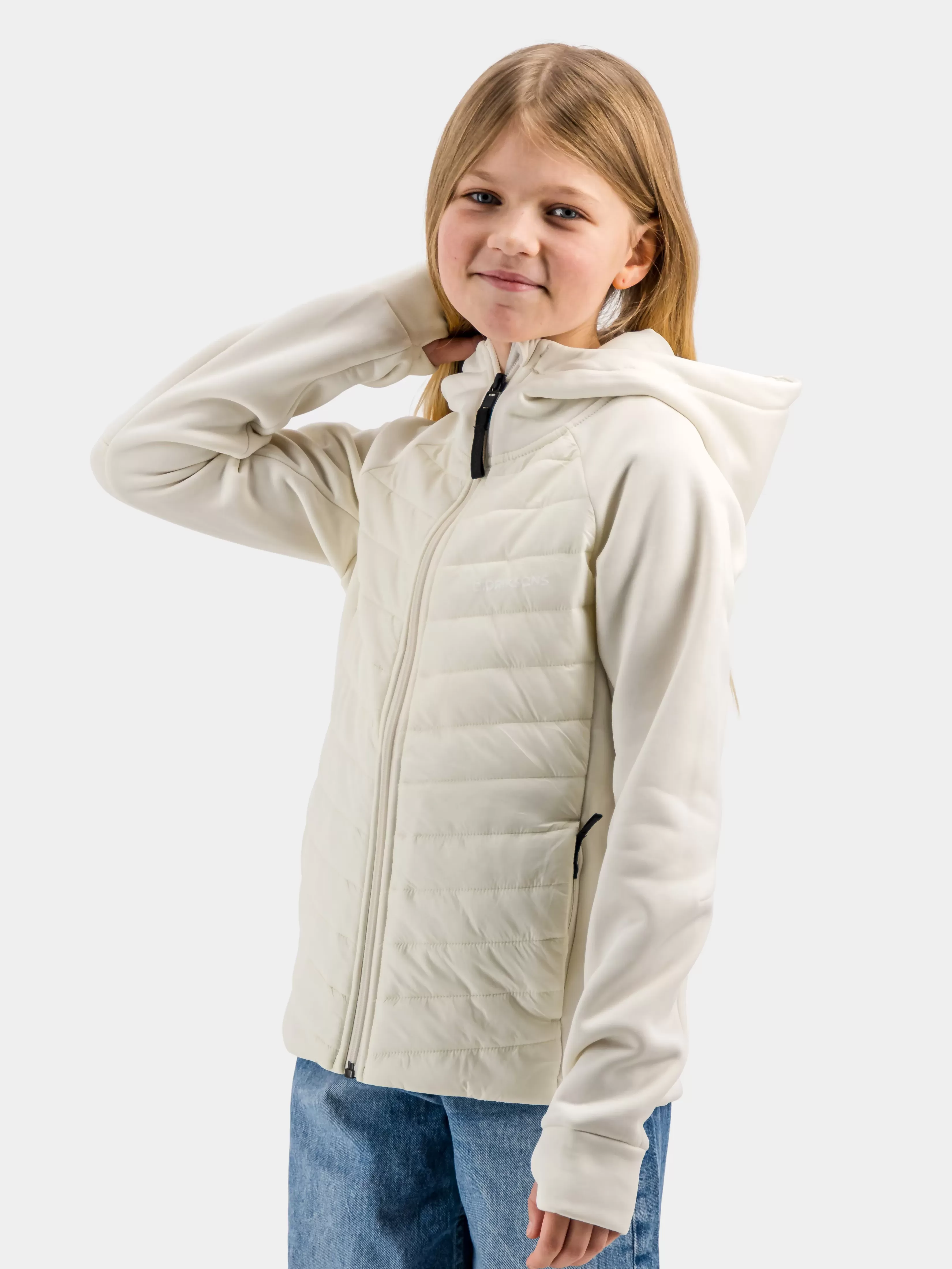 Didriksons Tovik Hybrid Girl's Hoodie>Ungdom Hybrid Jakker